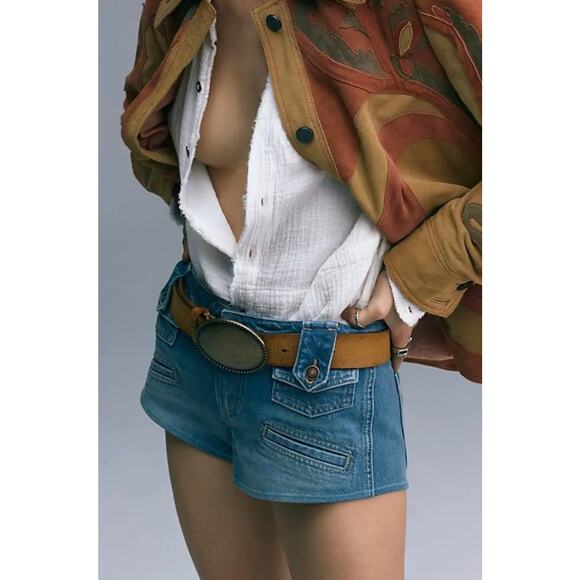 NWOT Free People Duke Concho Belt Ochre XS/S - Picture 2 of 15